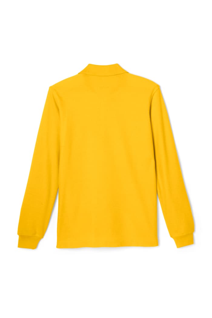 UNISEX POLO SHIRT LONG SLEEVES (GOLD)