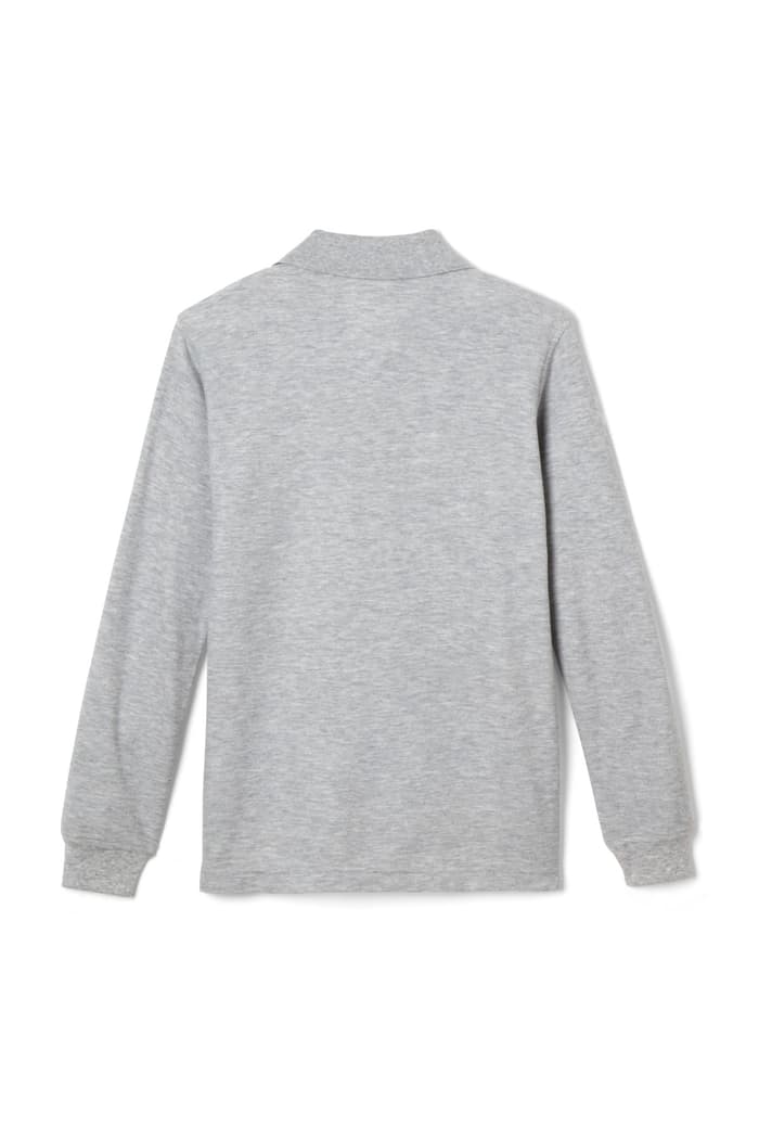 UNISEX POLO SHIRT LONG SLEEVES (GREY)
