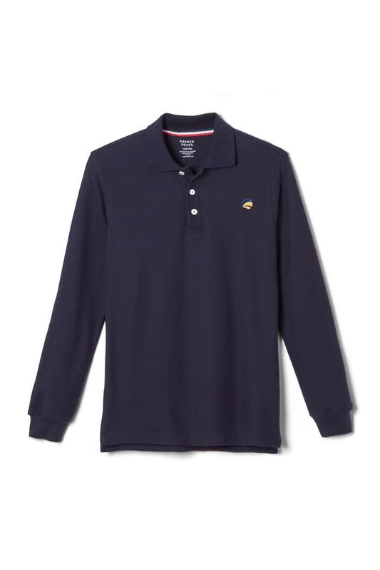 BOYS POLO SHIRT LONG SLEEVES (NAVY)