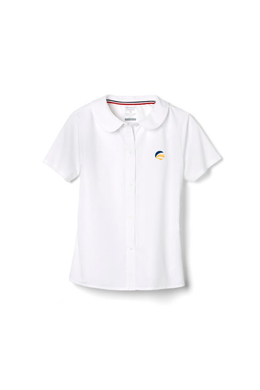GIRL'S PETER PAN BLOUSE SHORT SLEEVES