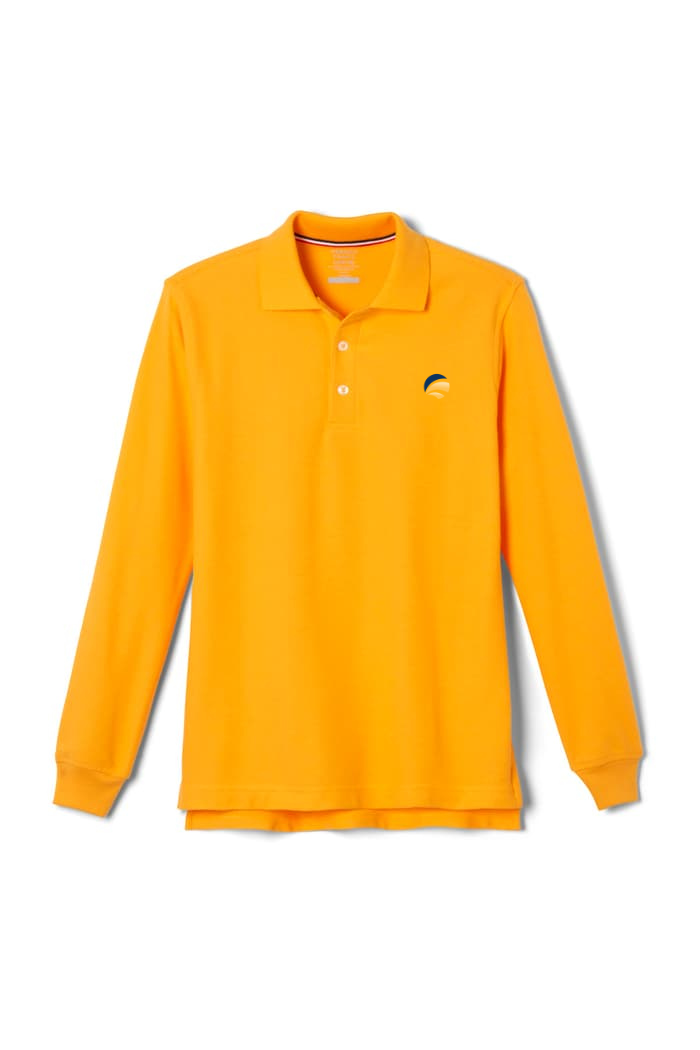 UNISEX POLO SHIRT LONG SLEEVES (GOLD)