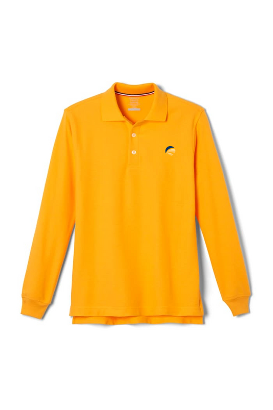 UNISEX POLO SHIRT LONG SLEEVES (GOLD)